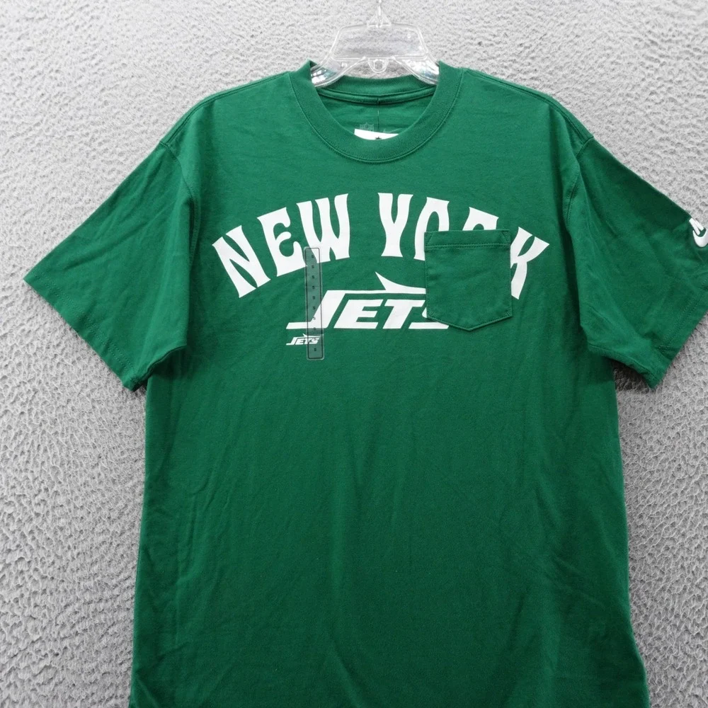 Nike NFL New York Jets TShirt Mens Small Green Pocket Tee Short Sleeve NWT